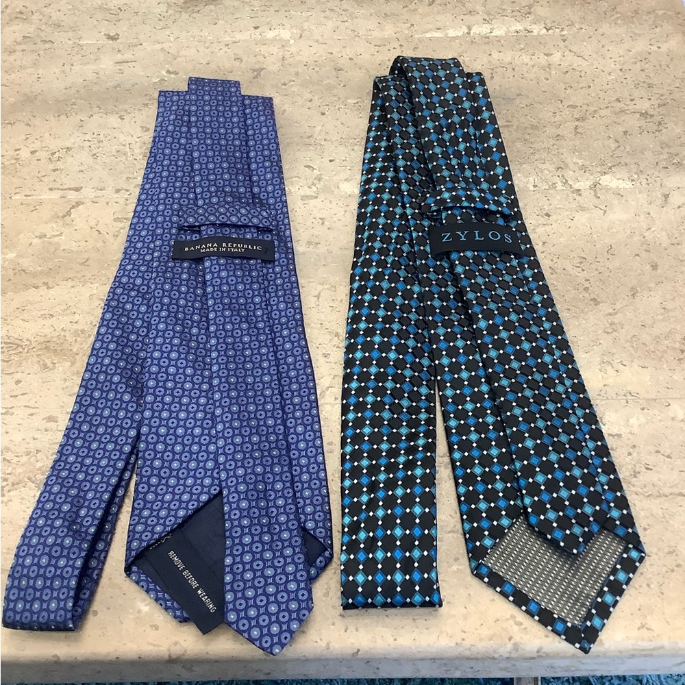 Banana Republic & Zylos necktie bundle deal.